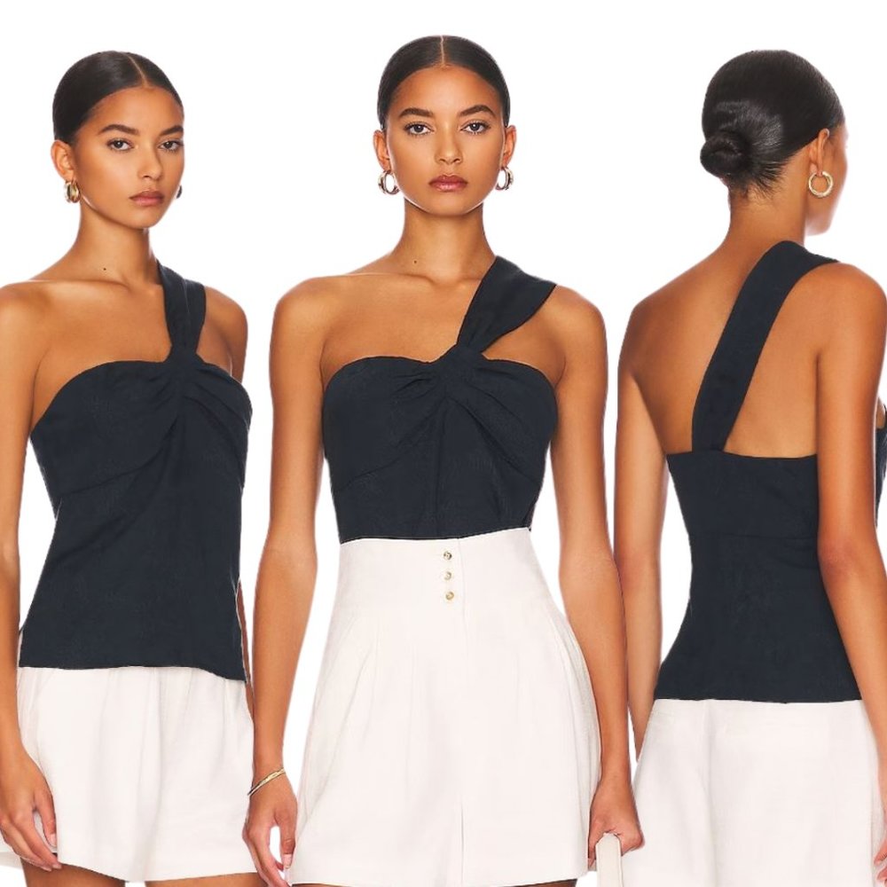 VERONICA BEARD | BELINDA ONE-SHOULDER JACQUARD TOP | NWT